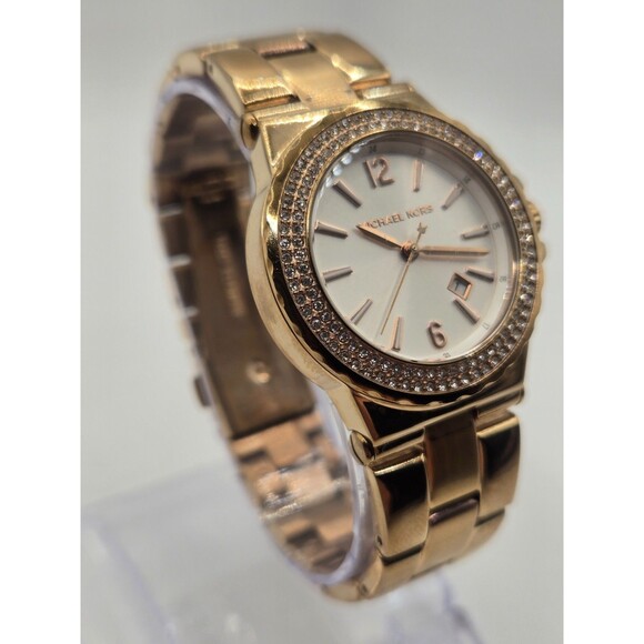 MICHAEL KORS Glitz MK-5921 Ladies' Rose Gold Tone Watch - Picture 2 of 11